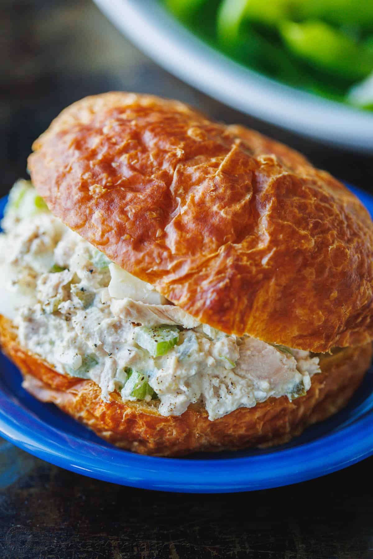 Tuna Salad served in a croissant