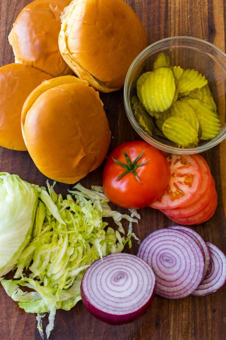 Burger toppings