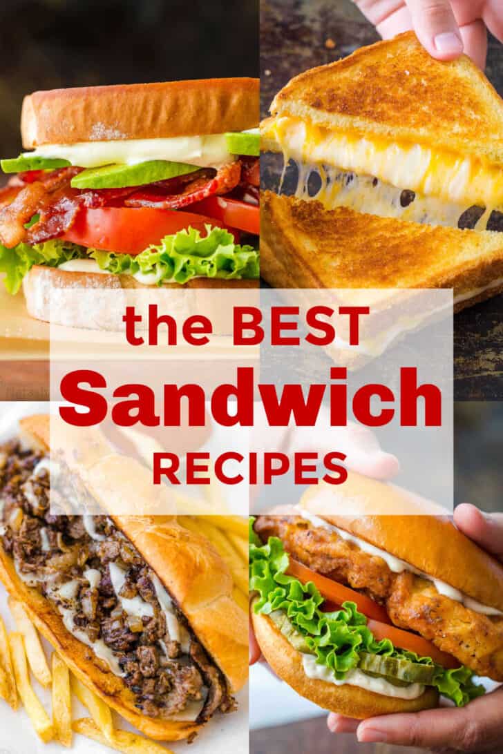 Collage of best sandwich recipes